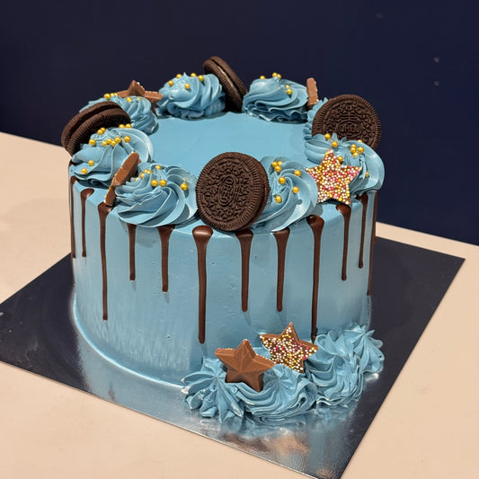 Blue Oreo Cream Cake